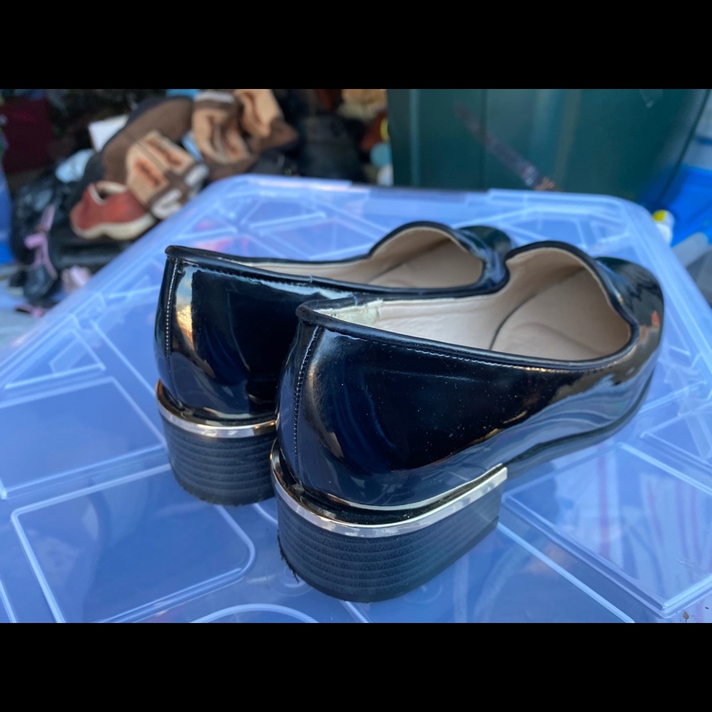 Rosa Rosa Black Shinnies Slip On Wedge Shoes S 9.5 - Picture 8 of 11